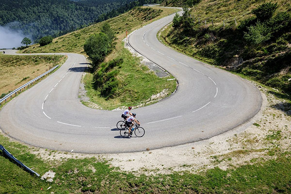 Faire du vélo en Ariège - Montée du plateau de Beille